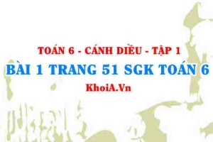 Bài 1 trang 51 SGK Toán 6 tập 1 Cánh Diều